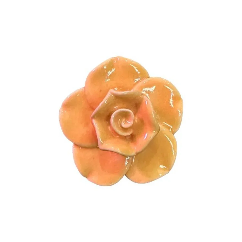 Antiqued flower cabinet knob - Picture 3 of 3